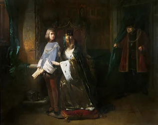 Louis XI of France Surprising the Queen Instructing the Dauphin Contrary to His Will